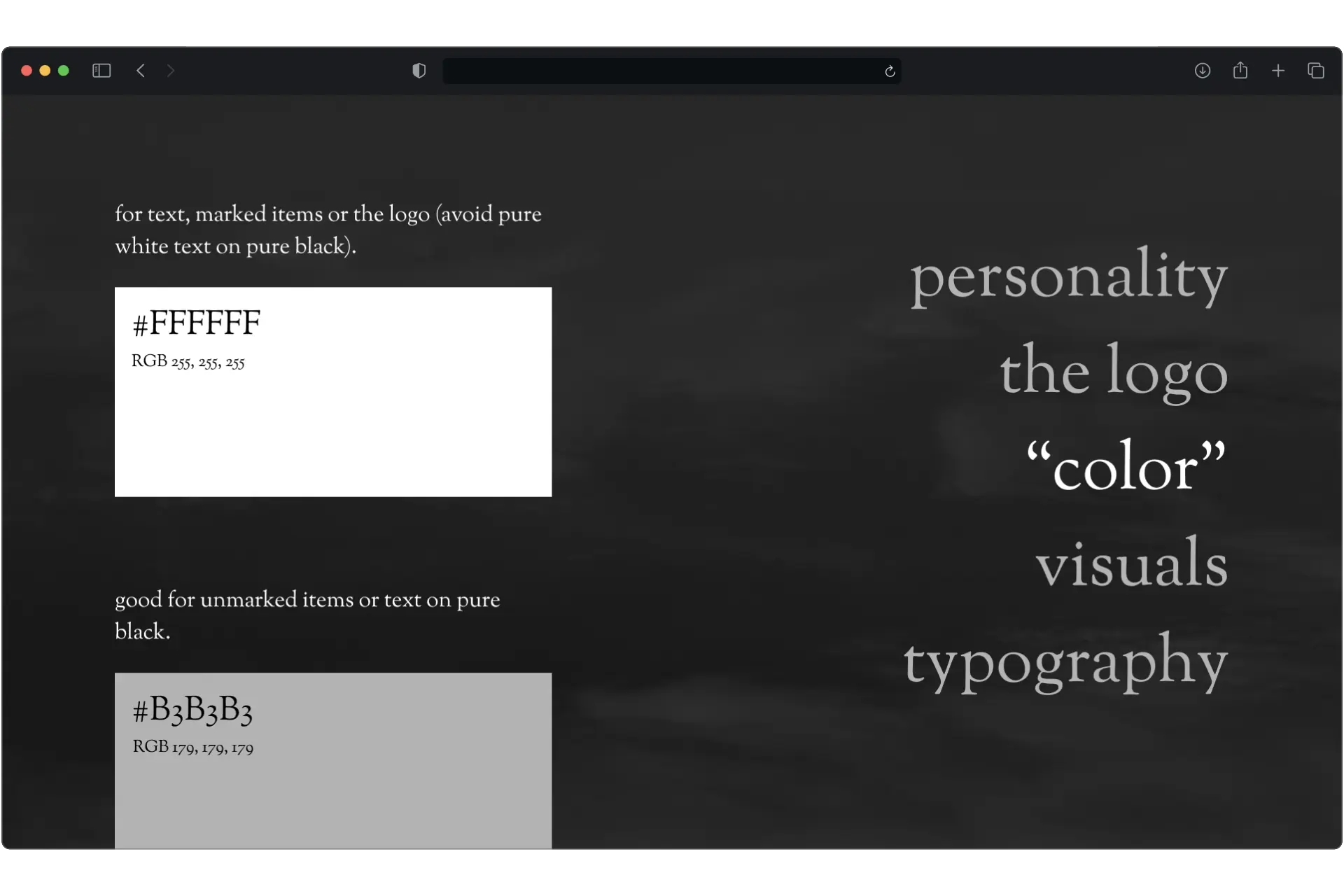 Preview of Brand guidelines project
