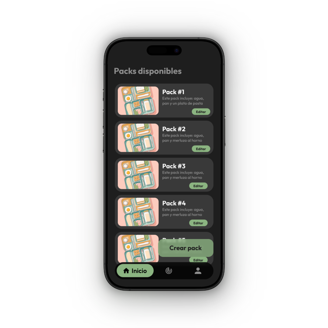 Preview of FoodLink mobile application