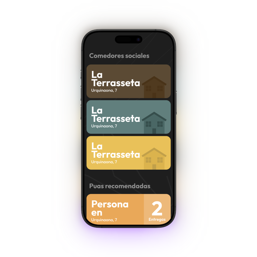 Preview of FoodLink mobile application